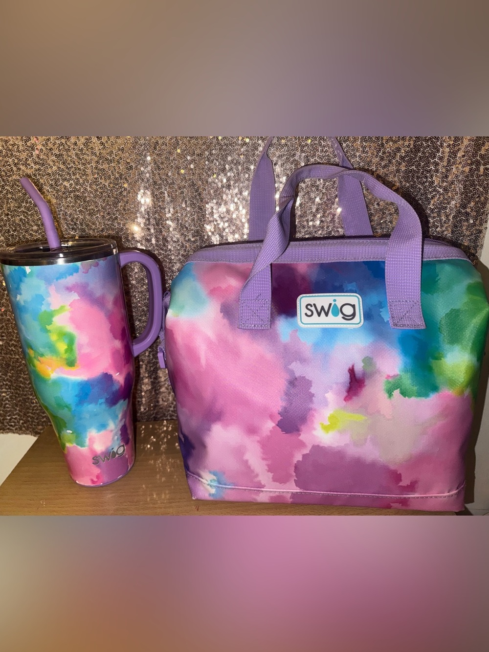 Swig Tie-Dye Insulated Women’s Lunch Bag & Cup Bundle